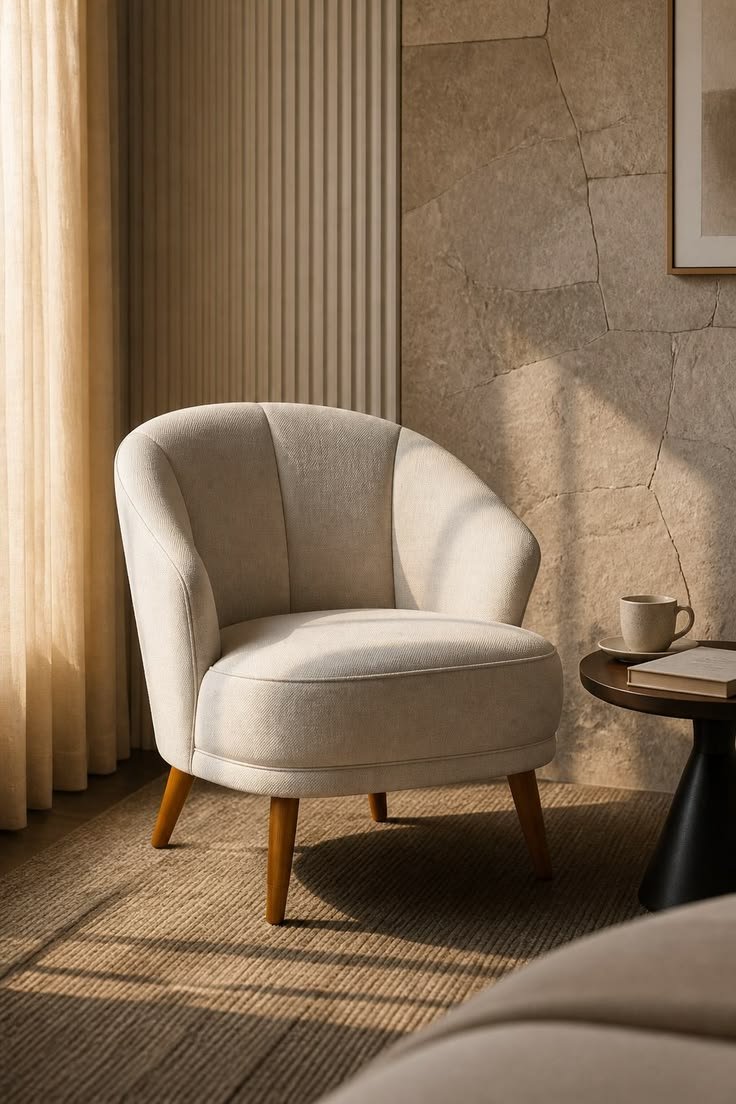Premium wooden furniture showroom near me - designer armchair